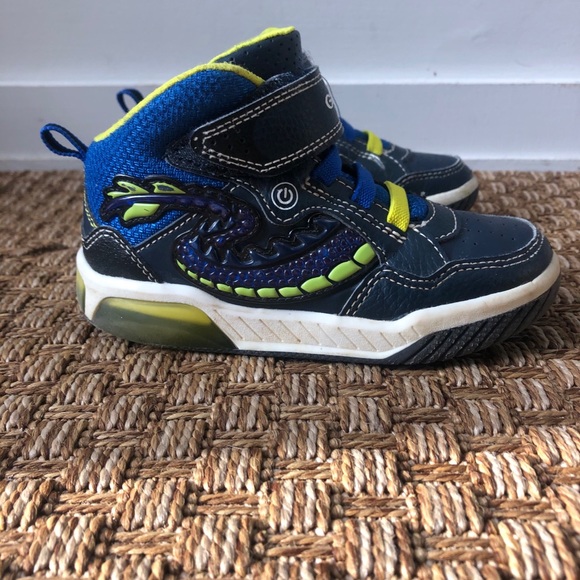 Geox - Navy Inek Light-up Trainers - Picture 2 of 6